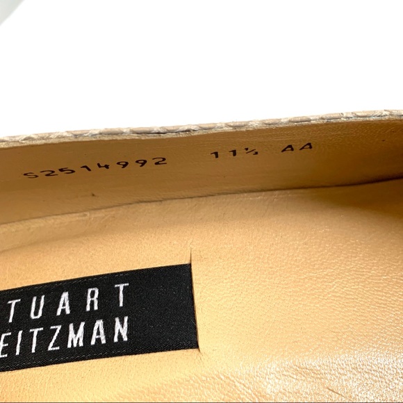 Stuart Weitzman square toe cream leather heels - Picture 4 of 8